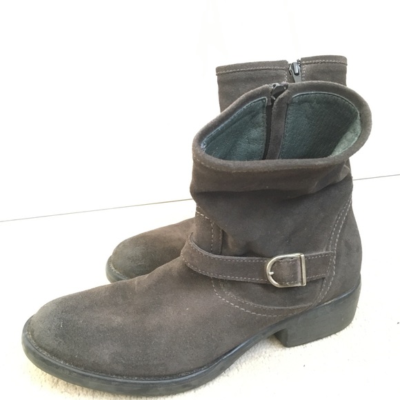 Suede dark brown ankle boots size 37 - Picture 8 of 14